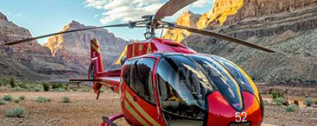West Rim Helicopter Flight and Landing